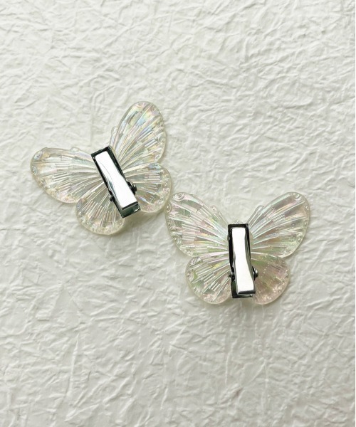 apres jour(アプレジュール)の「【apres jour×ARIAZ】バタフライヘアクリップ4SET(バレッタ/ヘアクリップ・レディース・オフホワイト・FREE)」の3枚目の写真