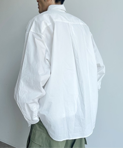 U.S. POLO ASSN.（ユーエスポロアッスン）の「1ポイント刺繍ブロード長袖シャツ（シャツ/ブラウス・メンズ・ホワイト/ブラック/ベージュ/ネイビー/ブルー・LARGE/MEDIUM）」の7枚目の写真