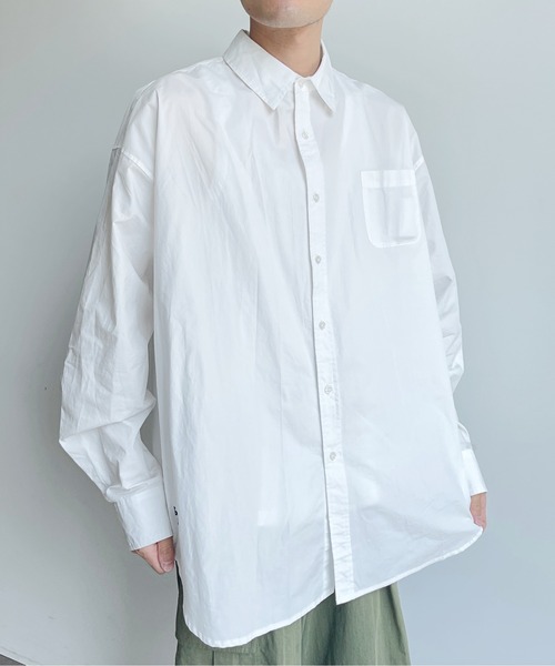 U.S. POLO ASSN.（ユーエスポロアッスン）の「1ポイント刺繍ブロード長袖シャツ（シャツ/ブラウス・メンズ・ホワイト/ブラック/ベージュ/ネイビー/ブルー・LARGE/MEDIUM）」の10枚目の写真