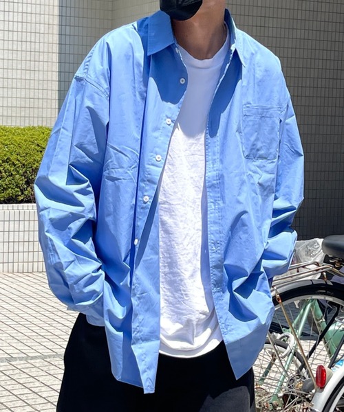 U.S. POLO ASSN.（ユーエスポロアッスン）の「1ポイント刺繍ブロード長袖シャツ（シャツ/ブラウス・メンズ・ホワイト/ブラック/ベージュ/ネイビー/ブルー・LARGE/MEDIUM）」の22枚目の写真