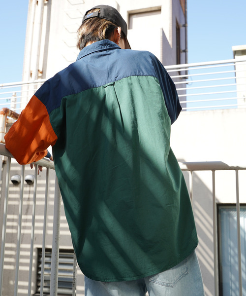 VENCEEXCHANGE(ヴァンスエクスチェンジ)の「Limited Line Naive Magic リミテッドラインナイーブマジック WOLFワンポイント刺繍シャツ(シャツ/ブラウス・メンズ・ホワイト/ネイビー/オレンジ/グリーン/その他・M/L)」の8枚目の写真