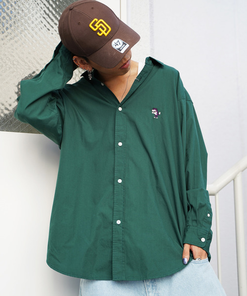 VENCEEXCHANGE(ヴァンスエクスチェンジ)の「Limited Line Naive Magic リミテッドラインナイーブマジック WOLFワンポイント刺繍シャツ(シャツ/ブラウス・メンズ・ホワイト/ネイビー/オレンジ/グリーン/その他・M/L)」の14枚目の写真