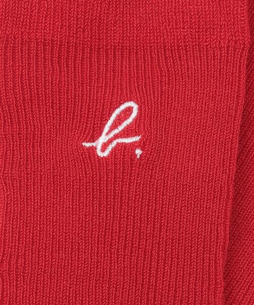 agnes b.（アニエスベー）の「AB43 E CHAUSSETTE キッズ b.ロゴソックス（ソックス/靴下・キッズ・レッド系その他・1/2/3）」の2枚目の写真