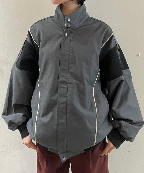 ジャケット・アウター flame design denim blouson Chikashitsu 大阪店WEB限定【Chikashitsu +】flame design denim blouson