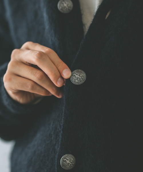 JOURNAL STANDARD（ジャーナルスタンダード）の「モヘヤ ミックス シャギー カーディガン（カーディガン/ボレロ・メンズ・ブラック/ベージュ/レッド/コバルトブルー・MEDIUM/LARGE）」の11枚目の写真