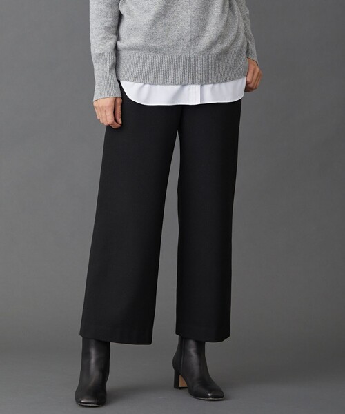 J.PRESS Ladies（J.プレス レディス）の「【洗える】チェルビック セミワイド パンツ（その他パンツ・レディース・ベージュ系/ライトグレー系/ブラック系・S/XS/XXS）」の2枚目の写真
