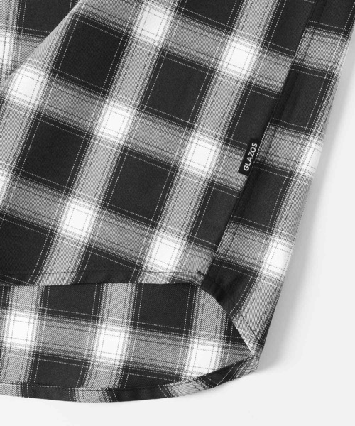 GLAZOS（グラソス）の「モノトーンチェックビッグ長袖シャツ（シャツ/ブラウス・キッズ・ブラック/ホワイト・140cm/150cm/160cm/170cm）」の15枚目の写真