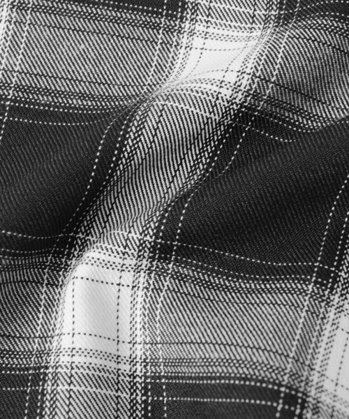 GLAZOS（グラソス）の「モノトーンチェックビッグ長袖シャツ（シャツ/ブラウス・キッズ・ブラック/ホワイト・140cm/150cm/160cm/170cm）」の17枚目の写真
