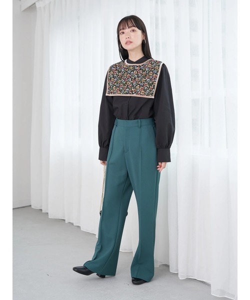 earth music&ecology（アースミュージックアンドエコロジー）の「前後2wayスクエア付け衿(BK)（付け襟・レディース・ブラック・FREE）」の8枚目の写真