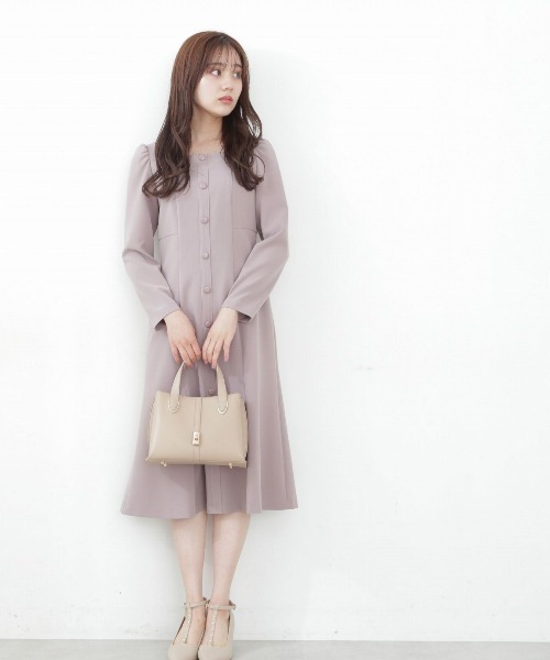 PROPORTION BODY DRESSING（プロポーションボディドレッシング）の「フロント釦マーメイドワンピース / 1212240009（ワンピース・レディース・ネイビー/ベージュ/ピンク・X-SMALL/SMALL/MEDIUM）」の6枚目の写真