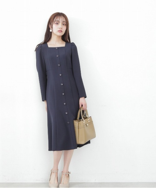 新品✨プロポーションボディドレッシング　デコルテフロント釦マーメイドワンピース 楽天市場】【SALE／50%OFF】デコルテフロント釦マーメイドニット