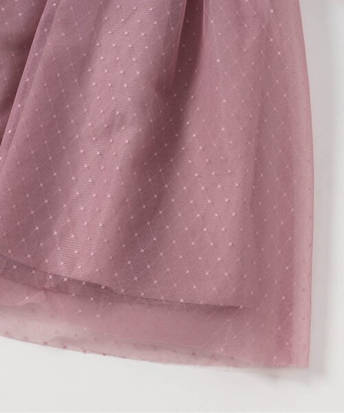apres les cours(アプレレクール)の「【フォーマル対応】ドットチュールドッキングワンピース_アプレレクールマシェリ(ワンピース・キッズ・ピンク/グリーン・90/100/110/120/80/130/140)」の22枚目の写真