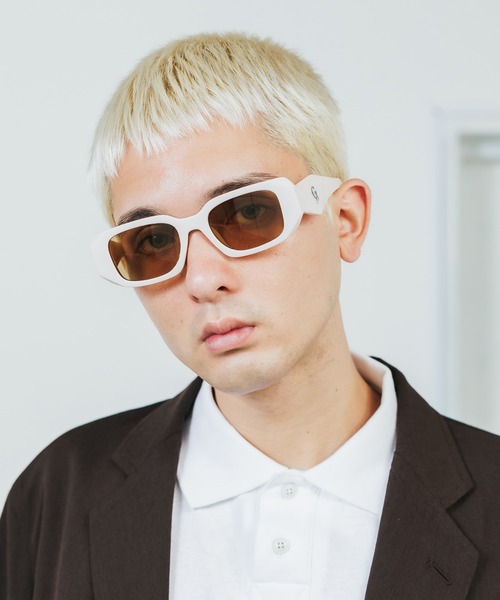 ROOPTOKYO（ループトウキョウ）の「GRUNGEGLASSES/グランジグラス RHOMBUS サングラス Y2K（サングラス・メンズ・ホワイト×ブラック/ホワイト×ブラウン/グリーン・FREE）」の16枚目の写真
