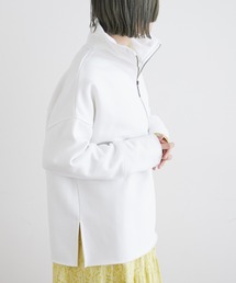 裏起毛ハーフジッププルオーバー