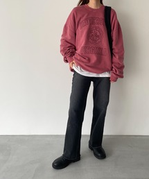 キャナルジーン　袖刺繍ラグラントレーナー キャナルジーン CANAL JEAN HARING 袖刺繍ラグラントレーナー
