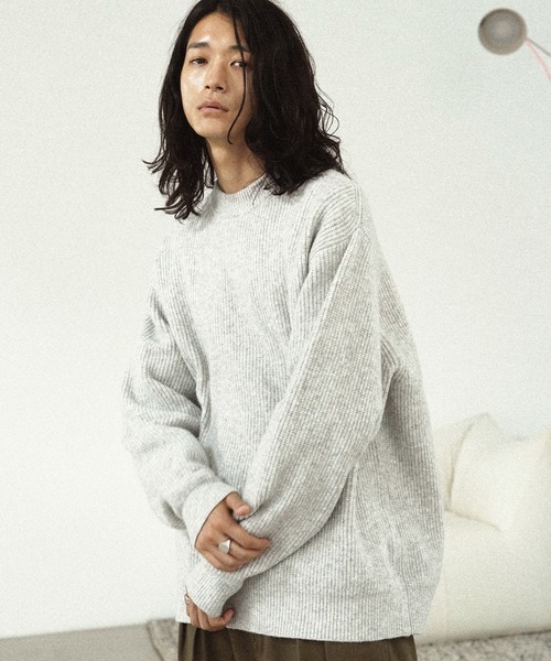 セール】MELANGE AZE LOOSE KNIT（ニット/セーター）｜WYM LIDNM