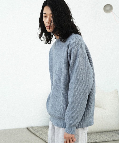 セール】MELANGE AZE LOOSE KNIT（ニット/セーター）｜WYM LIDNM