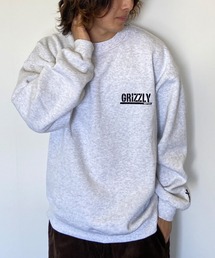 GRIZZLY（グリズリー）の「GRIZZLY/グリズリー オーバーサイズ ワッペンロゴ/裏起毛 刺繍ロゴ クルーネックスウェット/トレーナー VIGR22MS4（スウェット・メンズ）」