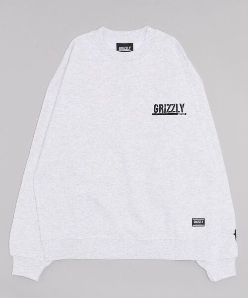 GRIZZLY(グリズリー)の「GRIZZLY/グリズリー オーバーサイズ ワッペンロゴ/裏起毛 刺繍ロゴ クルーネックスウェット/トレーナー VIGR22MS4(スウェット・メンズ・ブラック/グレー・L/XL/M)」の21枚目の写真