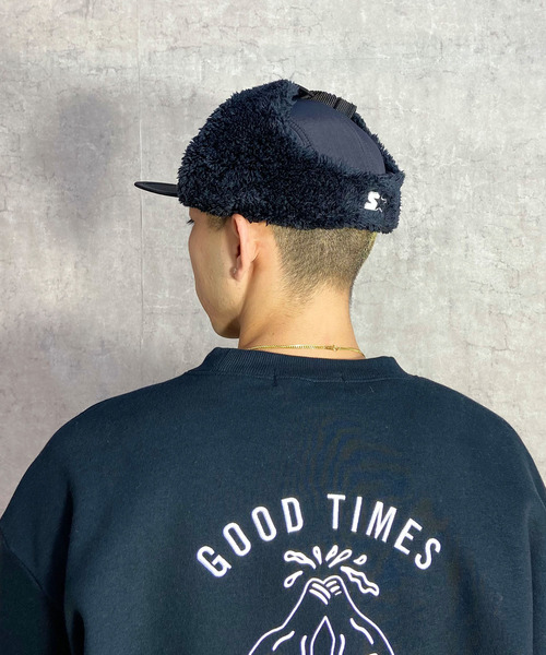 STARTER（スターター）の「STARTER/スターター イヤーフラップ キャップ 128192202（キャップ・メンズ・グレー/ネイビー/グリーン/ブラック×グレー・FREE）」の11枚目の写真