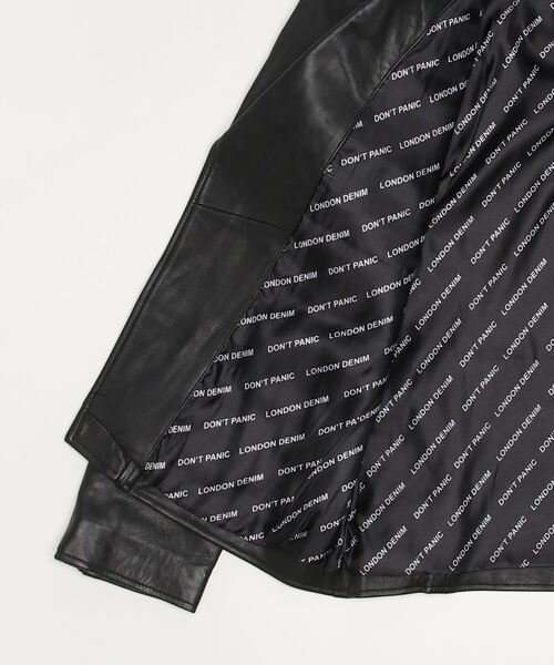 London Denim(ロンドンデニム)の「Lamb Leather / ラムレザー ダブルライダース ジャケット(ライダースジャケット・メンズ・ブラック・46/48/50)」の21枚目の写真