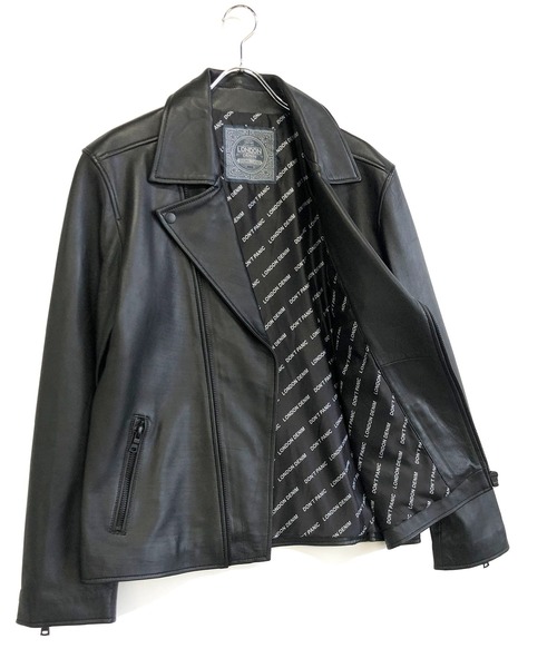 London Denim(ロンドンデニム)の「Lamb Leather / ラムレザー ダブルライダース ジャケット(ライダースジャケット・メンズ・ブラック・46/48/50)」の11枚目の写真