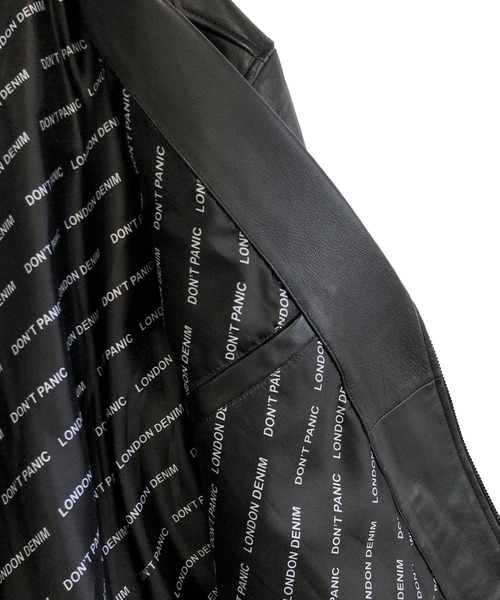 London Denim(ロンドンデニム)の「Lamb Leather / ラムレザー ダブルライダース ジャケット(ライダースジャケット・メンズ・ブラック・46/48/50)」の12枚目の写真