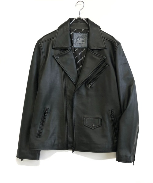 London Denim(ロンドンデニム)の「Lamb Leather / ラムレザー ダブルライダース ジャケット(ライダースジャケット・メンズ・ブラック・46/48/50)」の9枚目の写真