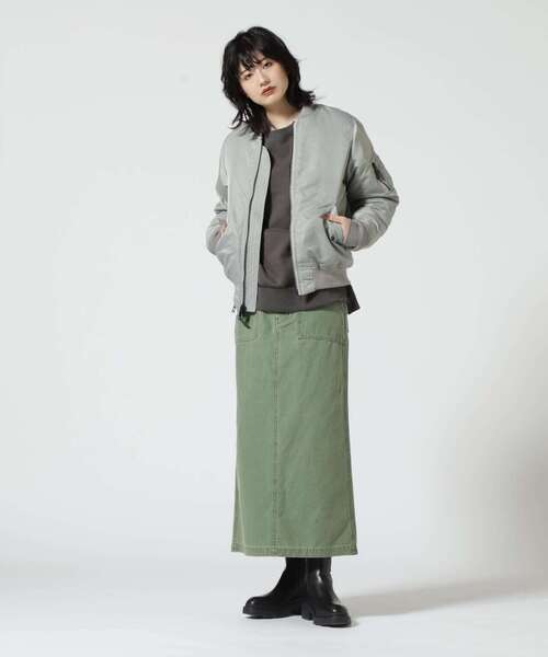 AVIREX(アヴィレックス)の「≪WEB&DEPOT限定≫BAKER SKIRT/ ベイカースカート(スカート・レディース・オリーブ系/ブラック・S/M)」の21枚目の写真