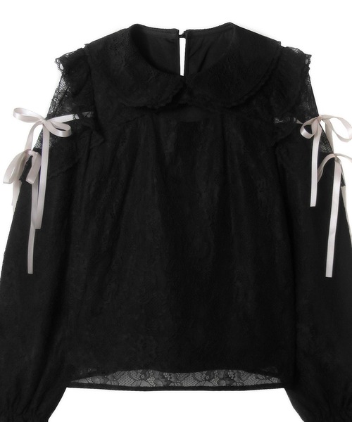 れもん◆デニーローズらしい可愛いデザインの黒コットンスウェットTOPS！S れもん様専用◇デニーローズらしい可愛いデザインの黒コットン