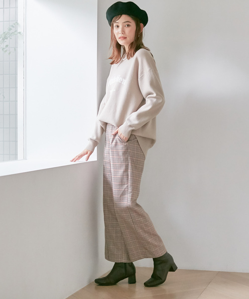 Days(デイズ)の「【BLANC+】チェックワイドパンツ(その他パンツ・レディース・ブラウン/オレンジ・M/LL/L)」の19枚目の写真