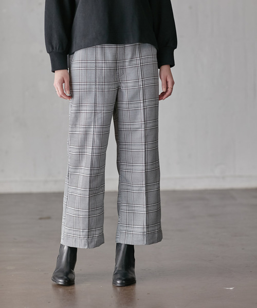Days(デイズ)の「【BLANC+】チェックワイドパンツ(その他パンツ・レディース・ブラウン/オレンジ・M/LL/L)」の20枚目の写真