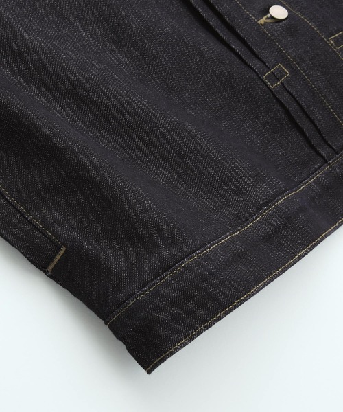 BONLECILL(ボンルシール)の「オーバーデニムベスト(デニムジャケット・レディース・ブルー/ブラック/アイボリー/ネイビー・FREE)」の14枚目の写真