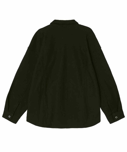 X-girl(エックスガール)の「TWILL SWEATSHIRT(シャツ/ブラウス・レディース・ブラック/ライトブルー/ホワイト・S/M)」の4枚目の写真