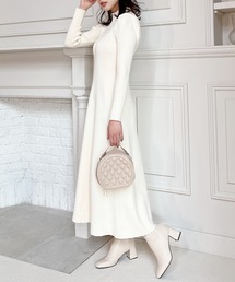 MIIA | ニットロングフレアワンピース(ワンピース)