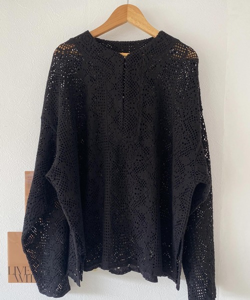 mily bilet（ミウィビレット）の「【mily bilet】大人のレトロ。キーネックレースシャツ（シャツ/ブラウス・レディース・ホワイト/ブラック/アイボリー・LARGE/MEDIUM/SMALL/X-LARGE）」の14枚目の写真