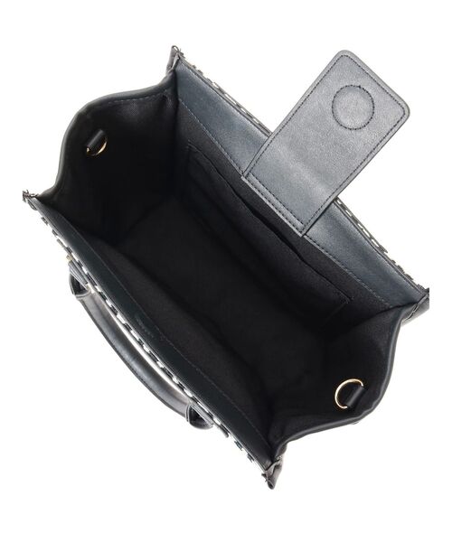 MURUA（ムルーア）の「パイピングロゴバッグ（ショルダーバッグ・レディース・ブラック/その他1・FREE）」の4枚目の写真