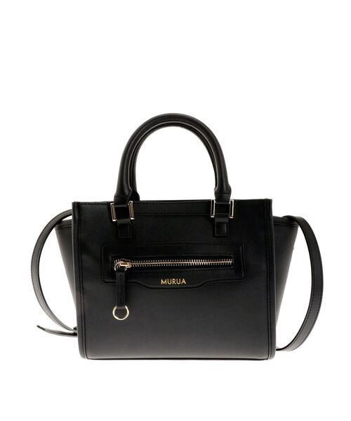 MURUA（ムルーア）の「パイピングロゴバッグ（ショルダーバッグ・レディース・ブラック/その他1・FREE）」の6枚目の写真