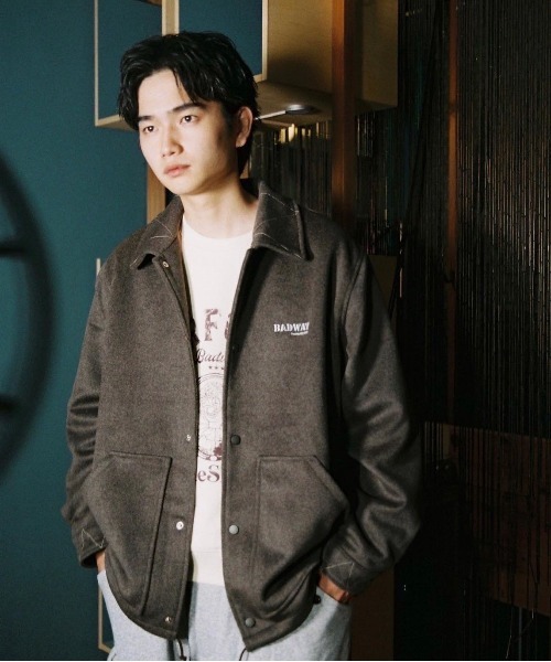 BADWAY/バッドウェイ】 Shaggy Coach jacket/シャギーコーチジャケット