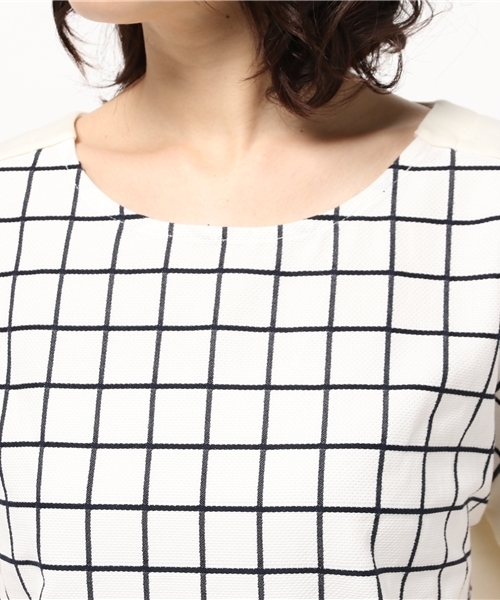 DISCOAT（ディスコート）の「【Discoat】前身チェックプルオーバー（Tシャツ/カットソー・レディース・ブルー/ネイビー/オフホワイト・LARGE/MEDIUM）」の10枚目の写真