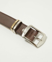【新品タグ付き】AULENTTI ベルト ブラック AULENTTI＞ビッグバックル レザーベルト