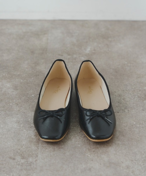 Chez toi（シェトワ）の「光沢バレエシューズ（バレエシューズ・レディース・ブラック/シルバー/ゴールド・S/M/L）」の2枚目の写真