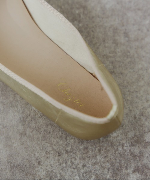 Chez toi（シェトワ）の「光沢バレエシューズ（バレエシューズ・レディース・ブラック/シルバー/ゴールド・S/M/L）」の8枚目の写真