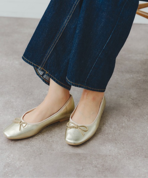 Chez toi（シェトワ）の「光沢バレエシューズ（バレエシューズ・レディース・ブラック/シルバー/ゴールド・S/M/L）」の9枚目の写真