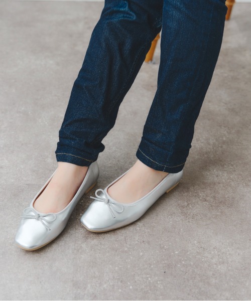 Chez toi（シェトワ）の「光沢バレエシューズ（バレエシューズ・レディース・ブラック/シルバー/ゴールド・S/M/L）」の17枚目の写真