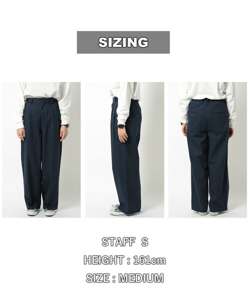 coen(コーエン)の「ソフトコットン2タックチノパンツ(チノパンツ・レディース・ベージュ/ネイビー/グレー・S/M/L)」の20枚目の写真