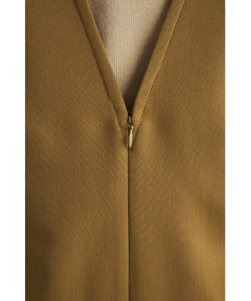 STYLEMIXER（スタイルミキサー）の「ディープVステッチワークワンピース（ワンピース・レディース・ブラック/ライトブラウン・MEDIUM/SMALL）」の19枚目の写真