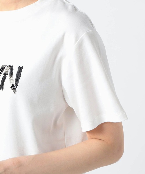 Grand PARK（グランドパーク）の「ビーズ刺繍　Ｔシャツ（Tシャツ/カットソー・レディース・ホワイト/テラコッタ/チャコールグレー/ブルー・FREE）」の11枚目の写真