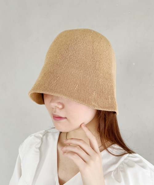 CLEA（クレア）の「リネンタッチストローハット（ハット・レディース・ブラック/ベージュ/アイボリー・FREE）」の12枚目の写真
