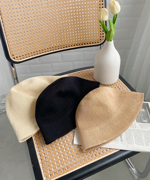 CLEA（クレア）の「リネンタッチストローハット（ハット・レディース・ブラック/ベージュ/アイボリー・FREE）」の19枚目の写真